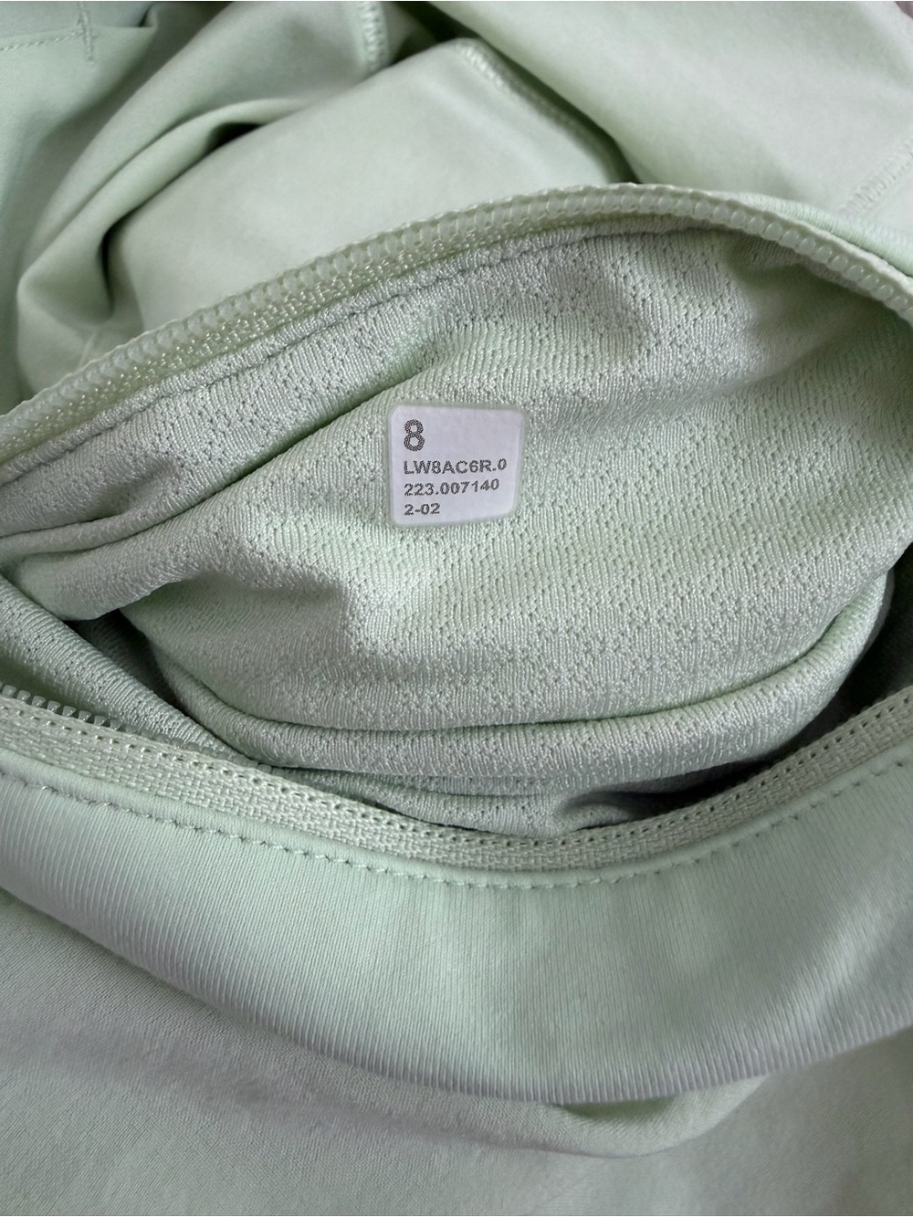 Lululemon Pace Rival Mid Rise Skirt Skort Size 8 Kohlrabi Green - Picture 7 of 7